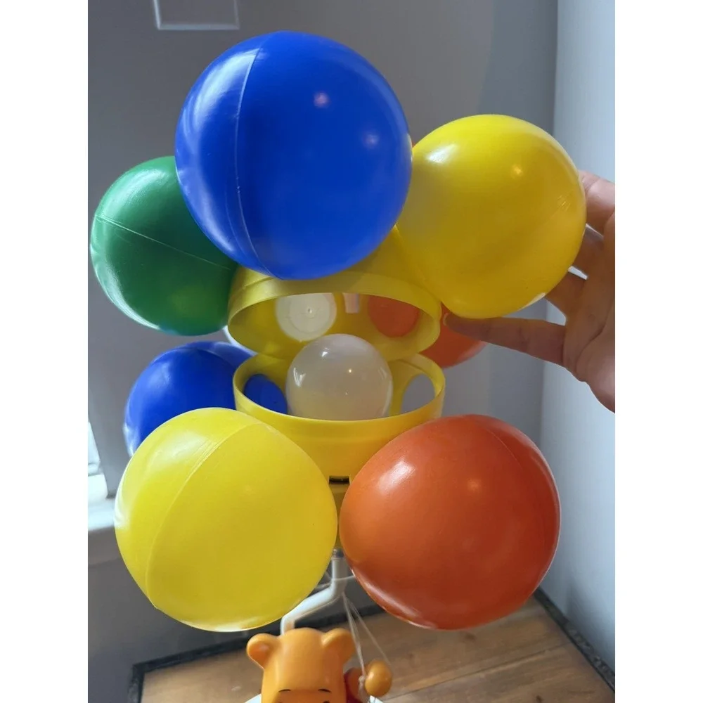 Vtg Disney Winnie the Pooh Balloon Lamp Night Light Works Nursery Decor 3 Modes
